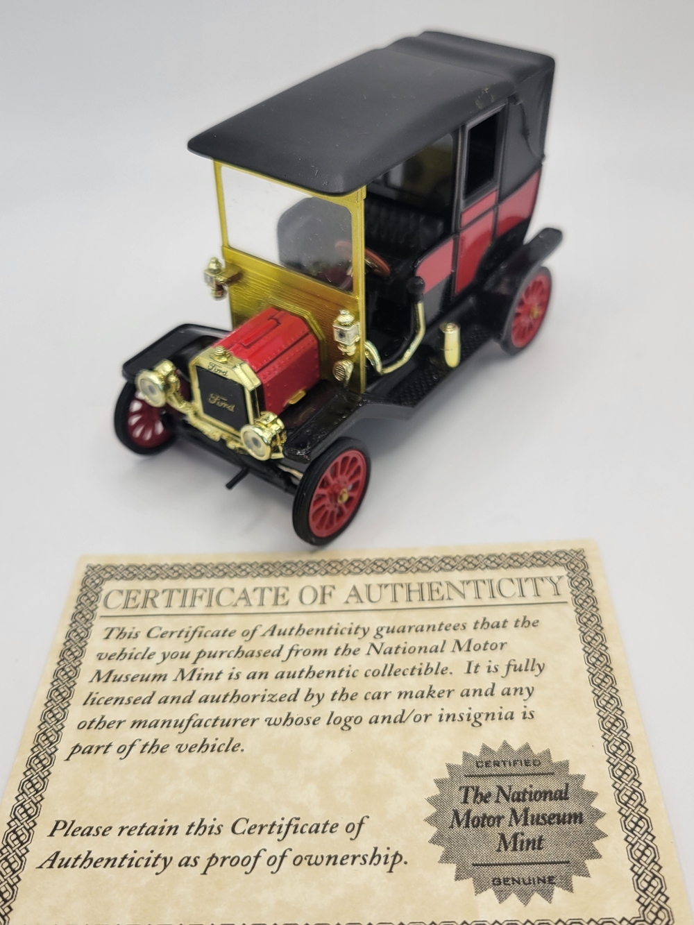 1911 Ford Town Car Model National Motor Museum Mint 1:32 Opening Doors